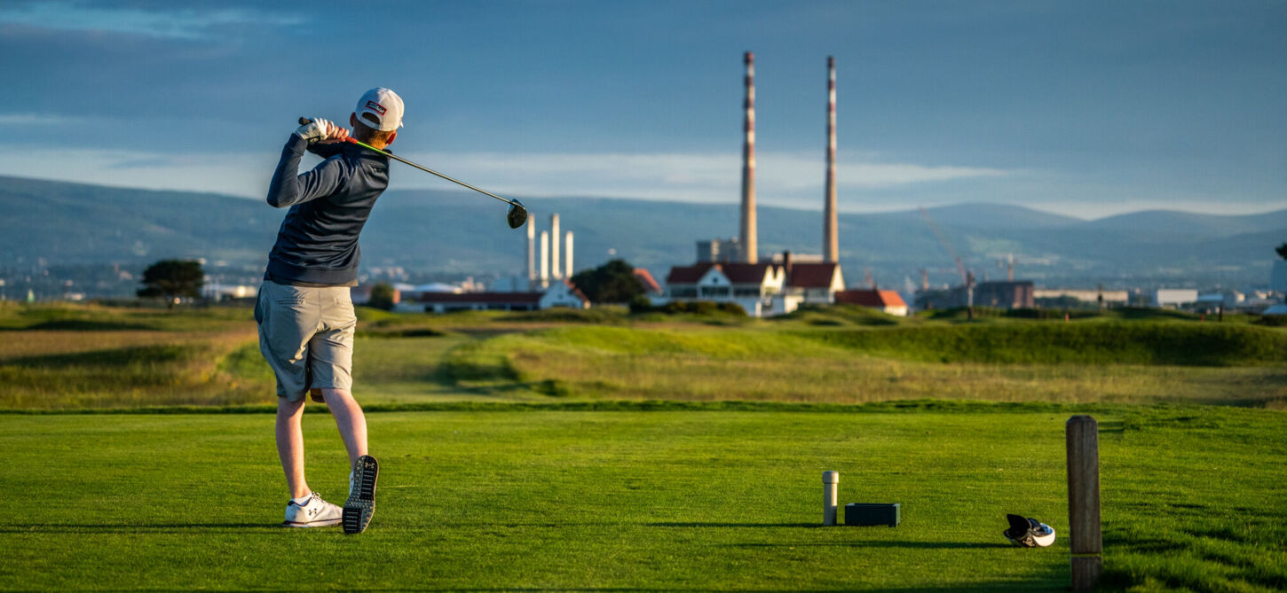 Golfplatz und Clubhouse