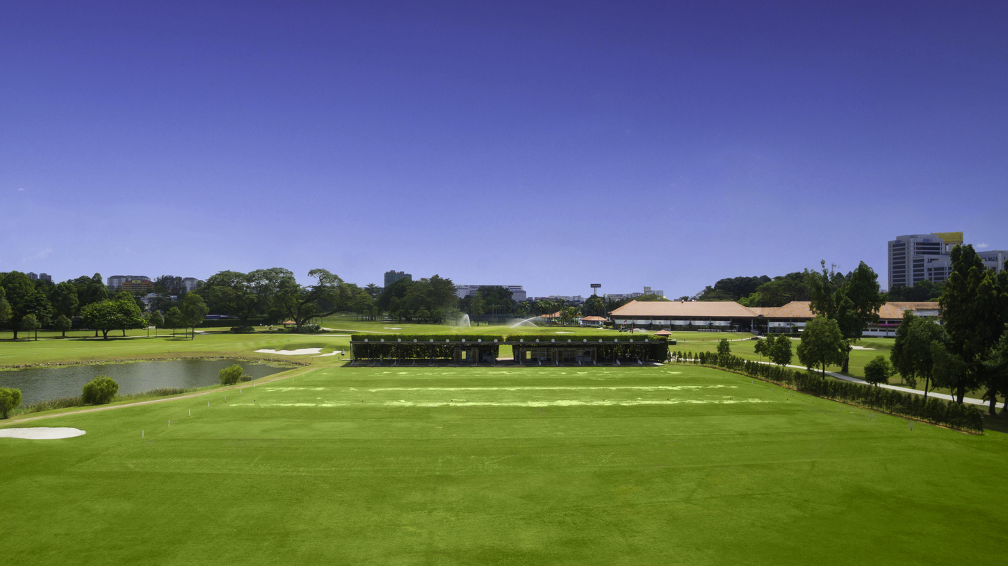 Golfplatz und Clubhouse