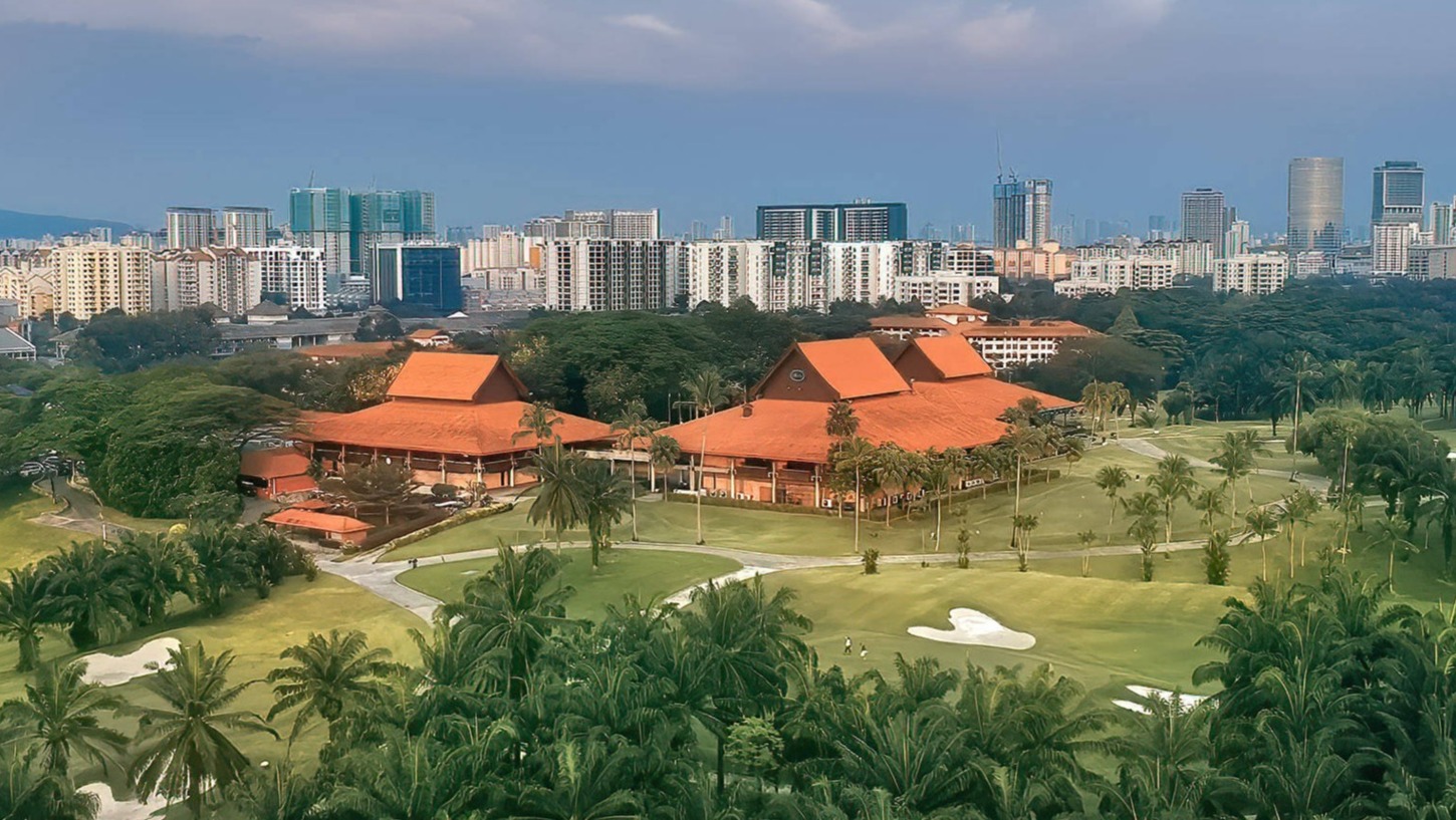 Golfplatz und Clubhouse